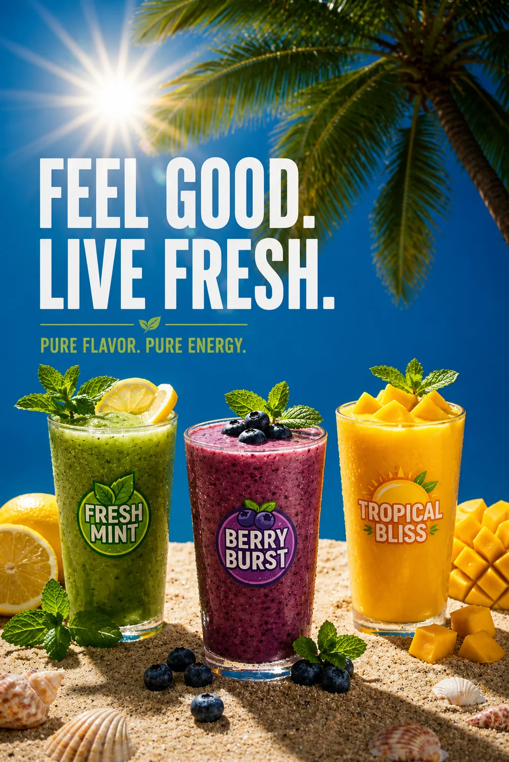 Voith Marketing Klingenberg-Werbekampagne-Produktefotos-Summer-Beach-Smoothies