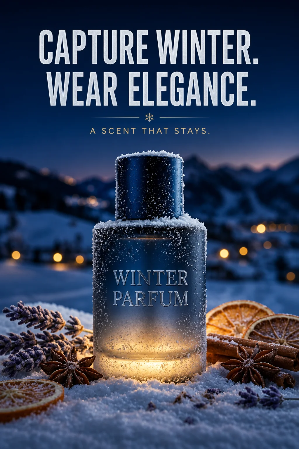 Voith Marketing Klingenberg-Werbekampagne-Produktefotos-Winter-Parfum