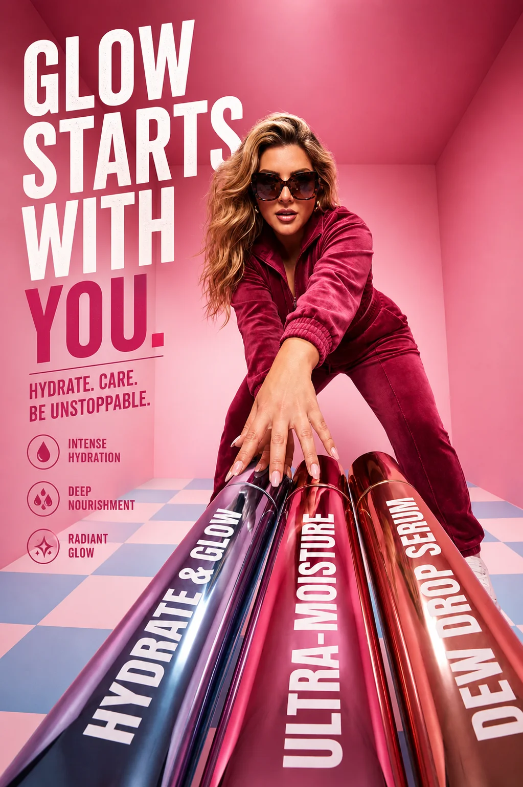 Voith Marketing Klingenberg-Werbekampagne-Woman-Pink-Produktefotos-Liploss